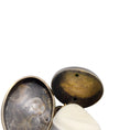 Load image into Gallery viewer, Green Semi-Precious Stone and Sterling Silver Clip-On Drop Earrings