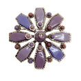 Load image into Gallery viewer, Chanel Purple Multi / Silver Spring 2004 Brooch
