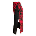 Load image into Gallery viewer, N°21 Red/Black Leopard Print Lace Slit Skirt
