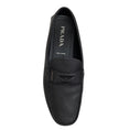 Load image into Gallery viewer, Prada Black Saffiano Men's Penny Driving Loafer
