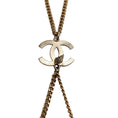Load image into Gallery viewer, Chanel Gold / Red / Pearl 2005C Shell Charm Necklace