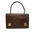 Load image into Gallery viewer, Hermès 1955 Dark Brown Ostrich Leather Satchel