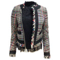 Load image into Gallery viewer, Sacai Black and White Multi Lace Trimmed Full Zip Tweed Jacket

