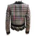 Load image into Gallery viewer, Sacai Black and White Multi Lace Trimmed Full Zip Tweed Jacket
