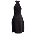 Load image into Gallery viewer, Brandon Maxwell Black Jacquard Halter Cocktail Dress