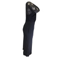 Load image into Gallery viewer, Roland Mouret Black Sheer Lace and Viscose Knit Midi Dress
