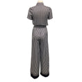 Load image into Gallery viewer, G. Navy Blue / White Beckner Pajama Romper/Jumpsuit
