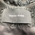 Load image into Gallery viewer, Simone Rocha Black Quilted Floral Brocade Asymmetrical Hem Satin Dress