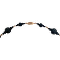 Load image into Gallery viewer, Francoise Montague Black / Orange Beaded Tassel Necklace
