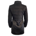 Load image into Gallery viewer, Brandon Maxwell Black BX Puffer Mohair Satin Combo Coat
