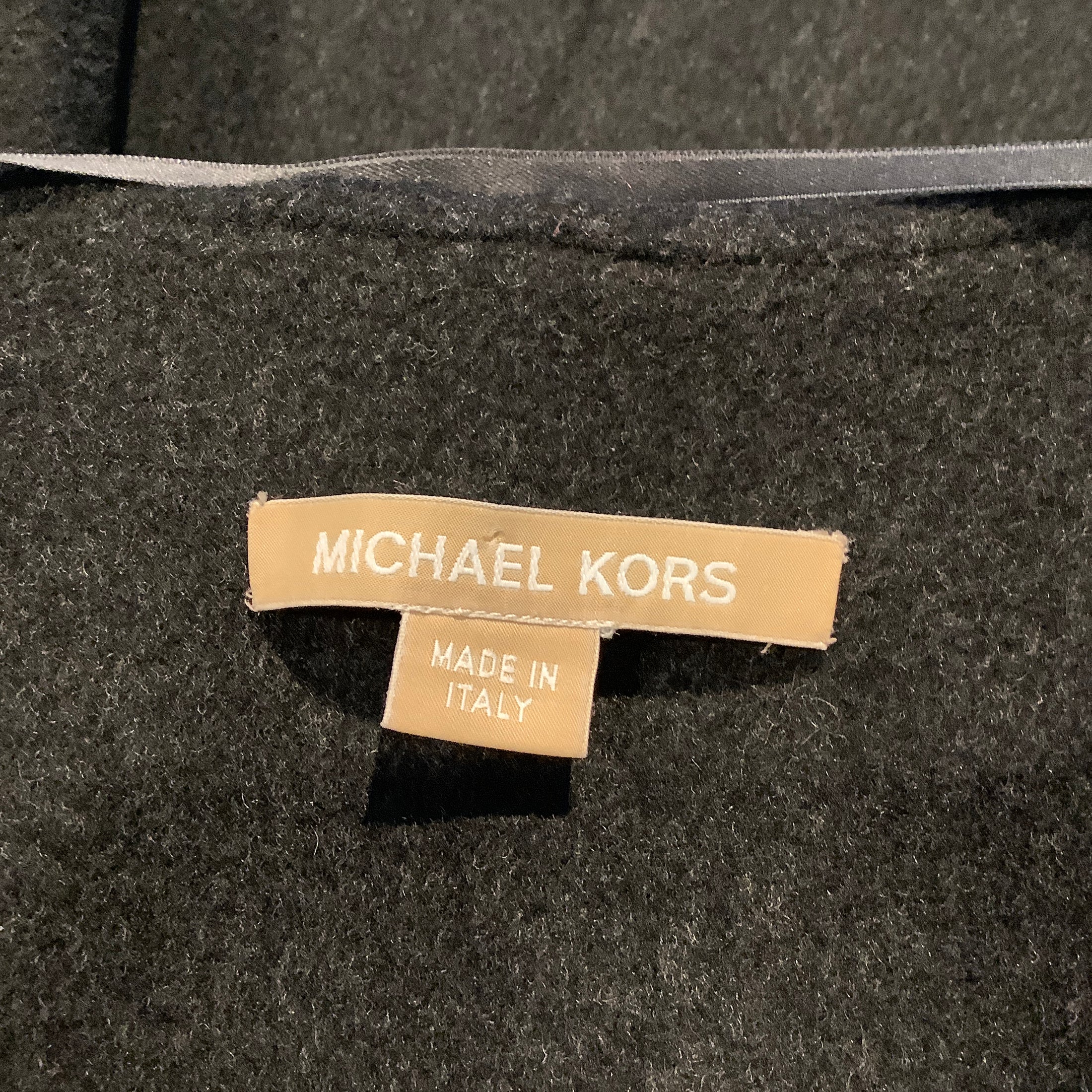 Michael Kors Collection Charcoal Wool Cape