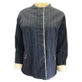 Load image into Gallery viewer, Hannoh Wessel Navy Blue / Ivory Pinstriped Cotton Jacket