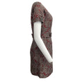 Load image into Gallery viewer, Dolce & Gabbana Burgundy / Grey Jacquard with Belt Cocktail Dress