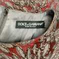 Load image into Gallery viewer, Dolce & Gabbana Burgundy / Grey Jacquard with Belt Cocktail Dress