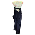 Load image into Gallery viewer, Dries van Noten Black / Light Green Multi Floral Printed Crepe Dress