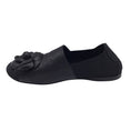 Load image into Gallery viewer, Chanel Black Camellia Leather and Grosgrain Loafers / Flats