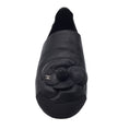 Load image into Gallery viewer, Chanel Black Camellia Leather and Grosgrain Loafers / Flats