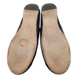Load image into Gallery viewer, Chanel Black Camellia Leather and Grosgrain Loafers / Flats