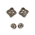 Load image into Gallery viewer, David Yurman Silver 18k White Gold Dyed Chalcedony & Diamonds Earrings
