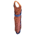 Load image into Gallery viewer, Marni Red / Blue Multi Metropolis Print Sleeveless Silk Crepe Midi Dress