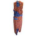 Load image into Gallery viewer, Marni Red / Blue Multi Metropolis Print Sleeveless Silk Crepe Midi Dress