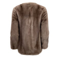 Load image into Gallery viewer, Pologeorgis Grey / Taupe Shirred Mink Coat
