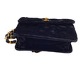 Load image into Gallery viewer, Chanel Black Vintage 80's Quilted Velvet Mini Flap Bag
