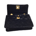 Load image into Gallery viewer, Chanel Black Vintage 80's Quilted Velvet Mini Flap Bag