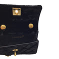 Load image into Gallery viewer, Chanel Black Vintage 80's Quilted Velvet Mini Flap Bag