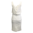 Load image into Gallery viewer, Chanel Grey and White Eyelet Dress with Jacket