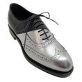 Load image into Gallery viewer, Pierre Hardy Silver / Black Brogue Wing Tip Oxfords