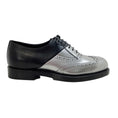 Load image into Gallery viewer, Pierre Hardy Silver / Black Brogue Wing Tip Oxfords
