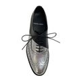 Load image into Gallery viewer, Pierre Hardy Silver / Black Brogue Wing Tip Oxfords