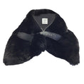 Load image into Gallery viewer, Chanel Black Rex Rabbit Fur Collar / Scarf