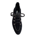 Load image into Gallery viewer, Balenciaga Black Suede Lace Up Moccasin Booties