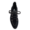 Load image into Gallery viewer, Balenciaga Black Suede Lace Up Moccasin Booties
