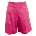 Load image into Gallery viewer, Patou Pink Wool Iconic Shorts with Gold Buttons