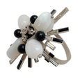 Load image into Gallery viewer, Chanel 2006 Black / White Bracelet with Crystals
