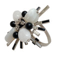 Load image into Gallery viewer, Chanel 2006 Black / White Bracelet with Crystals