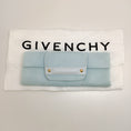 Load image into Gallery viewer, Givenchy Light Blue Hair Calf Fold Over Clutch
