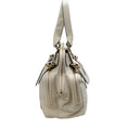 Load image into Gallery viewer, Chloe Ivory Leather Quilted Satchel