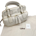 Load image into Gallery viewer, Chloe Ivory Leather Quilted Satchel