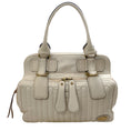 Load image into Gallery viewer, Chloe Ivory Leather Quilted Satchel