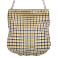 Load image into Gallery viewer, Victoria Beckham Black / Yellow Houndstooth Shoulder Bag With Chain Strap