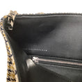 Load image into Gallery viewer, Victoria Beckham Black / Yellow Houndstooth Shoulder Bag With Chain Strap