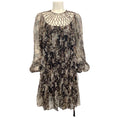 Load image into Gallery viewer, Zimmermann Taupe Floral Silk Chiffon Dress
