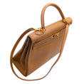 Load image into Gallery viewer, Hermès Kelly 35 Clemence Tan Leather Satchel