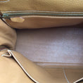 Load image into Gallery viewer, Hermès Kelly 35 Clemence Tan Leather Satchel