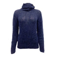 Load image into Gallery viewer, Chanel Navy Blue Cashmere and Mohair Sweater with Sequins