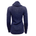 Load image into Gallery viewer, Chanel Navy Blue Cashmere and Mohair Sweater with Sequins